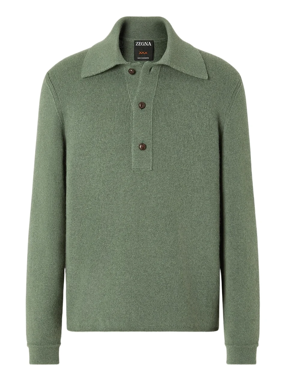 Zegna Men's Oasi Cashmere Polo Shirt