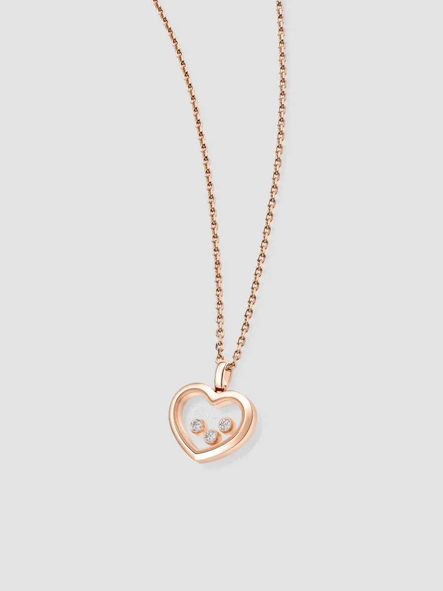 Chopard Women's Happy Diamonds Icons 18K Rose Gold & 0.15 TCW Diamond Medium Pendant Necklace | Thumbnail 3 Chopard Women's Happy Diamonds Icons 18K Rose Gold & 0.15 TCW Diamond Medium Pendant Necklace | Thumbnail 3