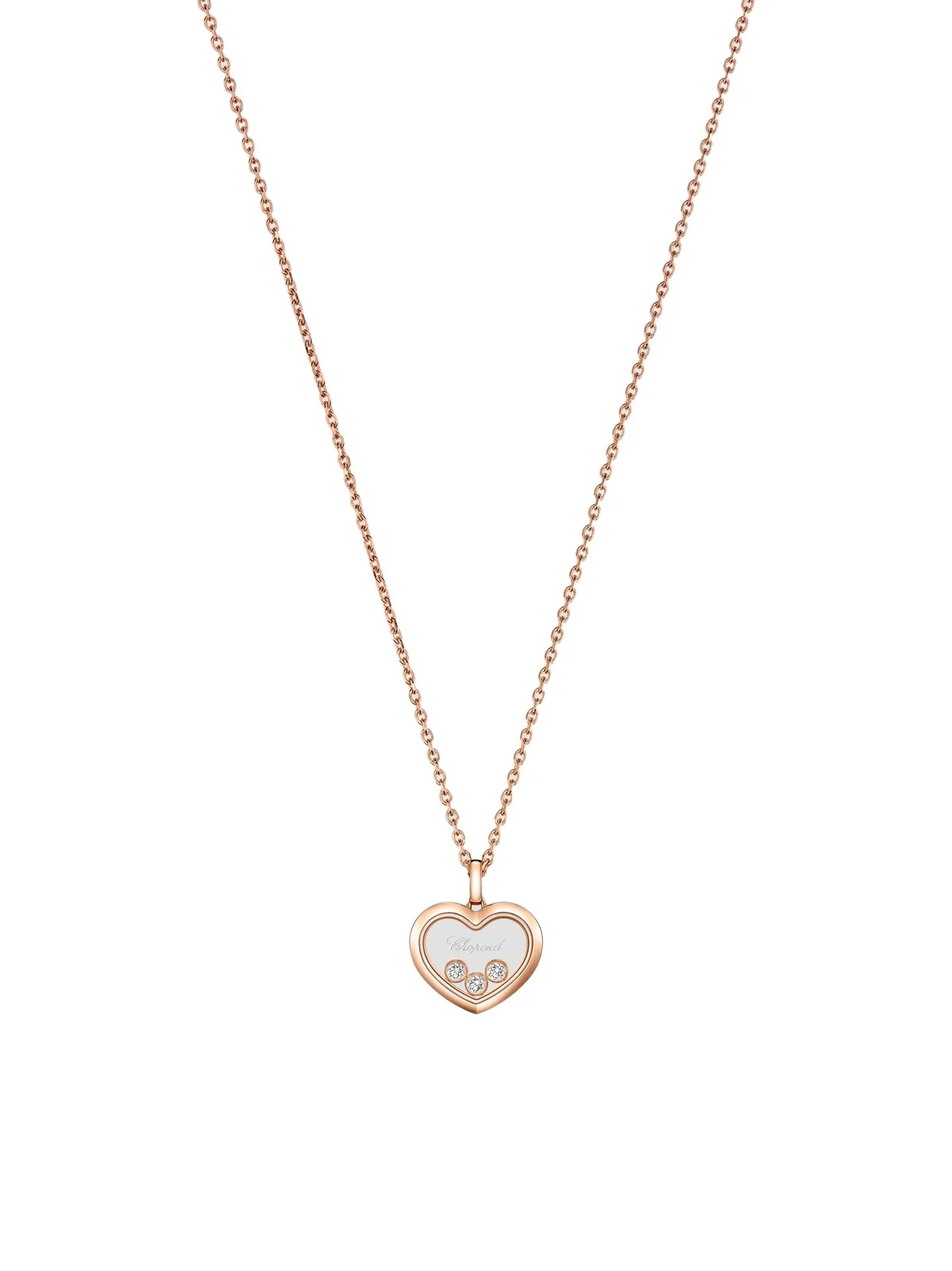Women's Happy Diamonds Icons 18K Rose Gold & 0.15 TCW Diamond Medium Pendant Necklace Women's Happy Diamonds Icons 18K Rose Gold & 0.15 TCW Diamond Medium Pendant Necklace