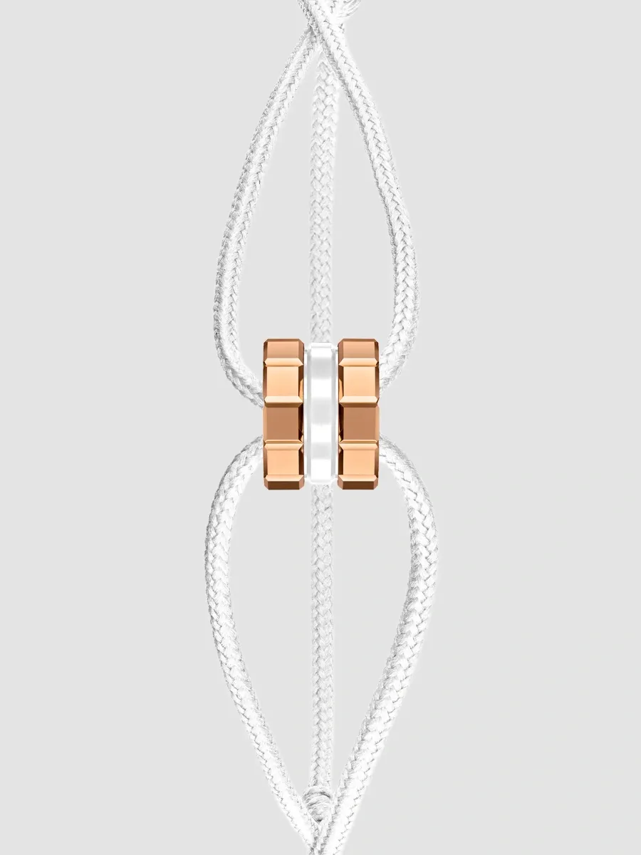Chopard Women's Ice Cube 18K Rose Gold & Ceramic Cord Bracelet | Thumbnail 2 Chopard Women's Ice Cube 18K Rose Gold & Ceramic Cord Bracelet | Thumbnail 2