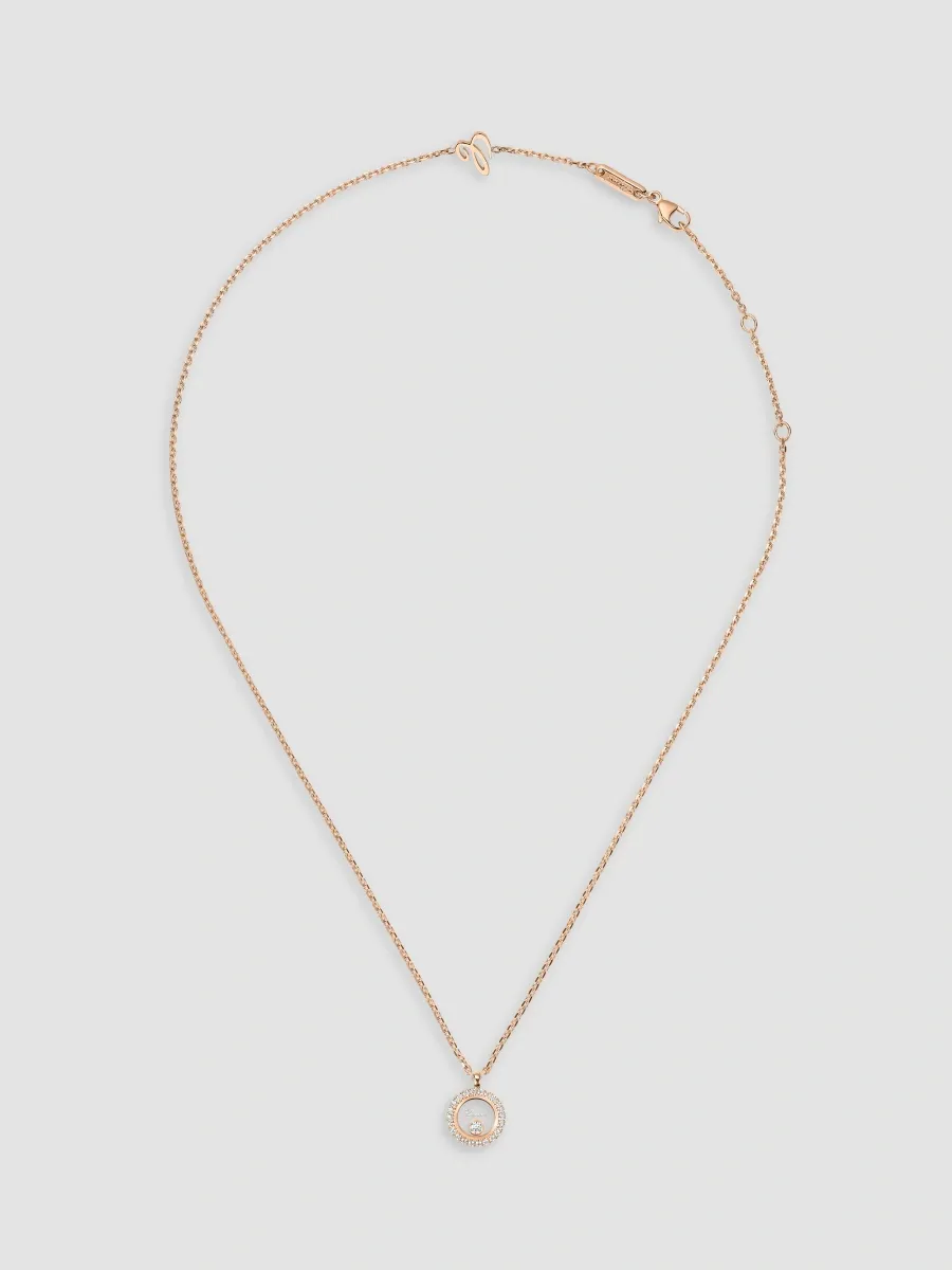 Chopard Women's Happy Diamonds Icons 18K Rose Gold & 0.16 TCW Diamond Pendant Necklace | Thumbnail 2 Chopard Women's Happy Diamonds Icons 18K Rose Gold & 0.16 TCW Diamond Pendant Necklace | Thumbnail 2