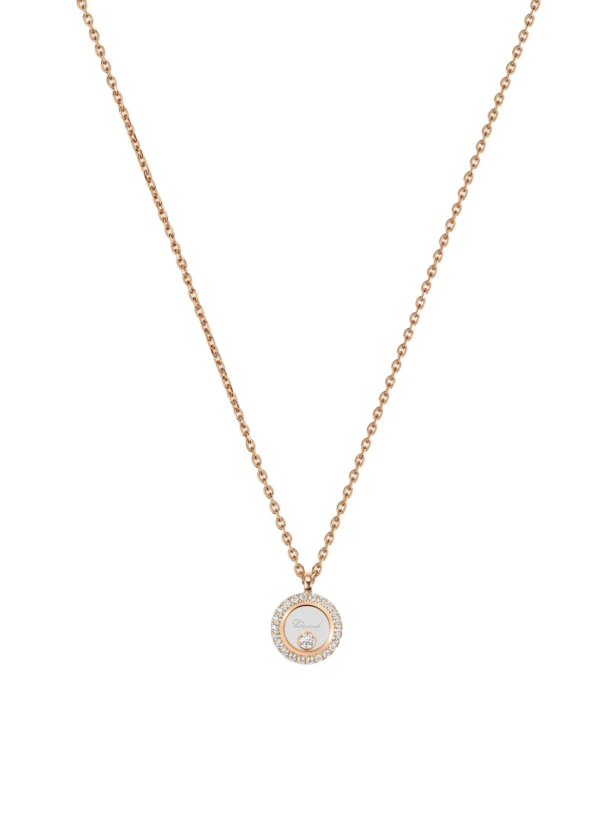 Women's Happy Diamonds Icons 18K Rose Gold & 0.16 TCW Diamond Pendant Necklace Women's Happy Diamonds Icons 18K Rose Gold & 0.16 TCW Diamond Pendant Necklace