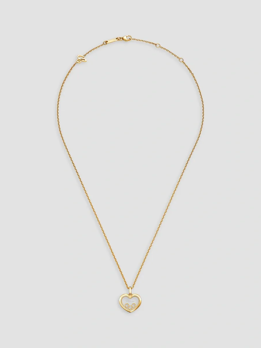 Chopard Women's Happy Diamonds Medium Icons 18K Yellow Gold & 0.15 TCW Diamond Heart Pendant Necklace | Thumbnail 2 Chopard Women's Happy Diamonds Medium Icons 18K Yellow Gold & 0.15 TCW Diamond Heart Pendant Necklace | Thumbnail 2