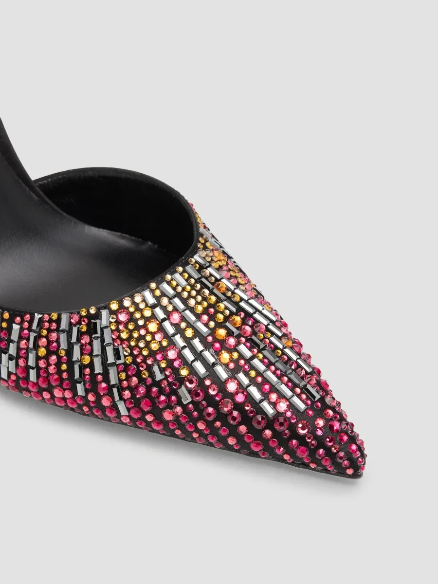 René Caovilla Women's Rhinestone & Mirror-Embellished 105MM Ankle-Strap Pumps | Thumbnail 5 René Caovilla Women's Rhinestone & Mirror-Embellished 105MM Ankle-Strap Pumps | Thumbnail 5