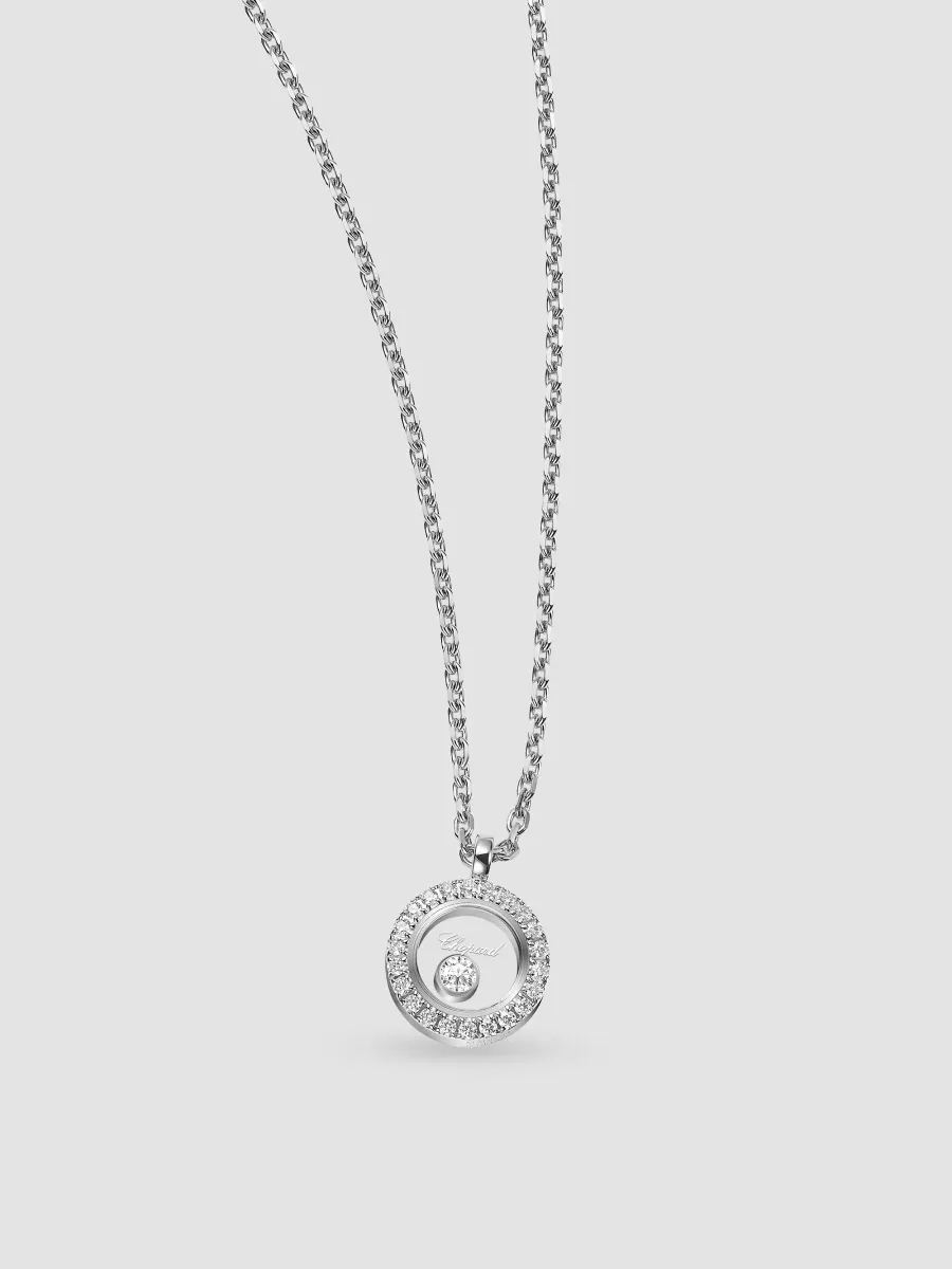 Chopard Women's Happy Diamonds Icons 18K White Gold & 0.16 TCW Diamond Pendant Necklace | Thumbnail 3 Chopard Women's Happy Diamonds Icons 18K White Gold & 0.16 TCW Diamond Pendant Necklace | Thumbnail 3