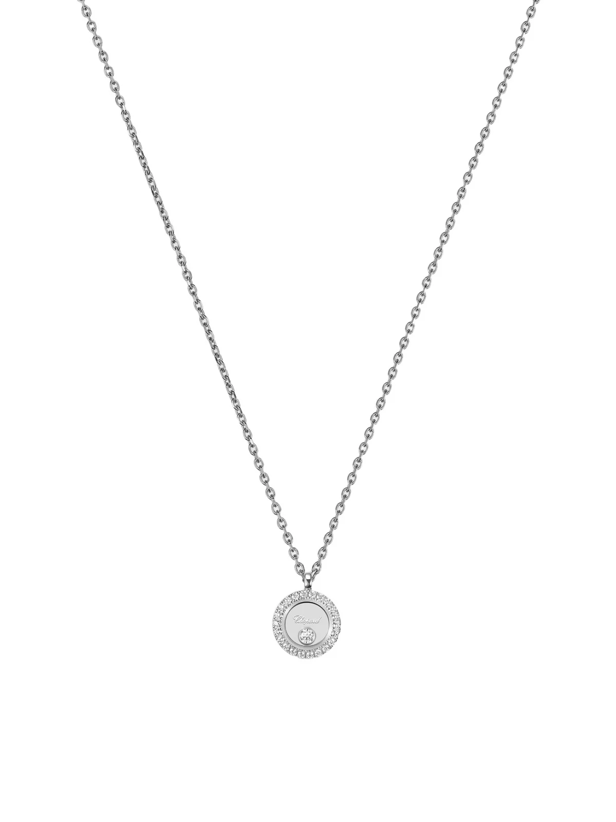 Women's Happy Diamonds Icons 18K White Gold & 0.16 TCW Diamond Pendant Necklace Women's Happy Diamonds Icons 18K White Gold & 0.16 TCW Diamond Pendant Necklace