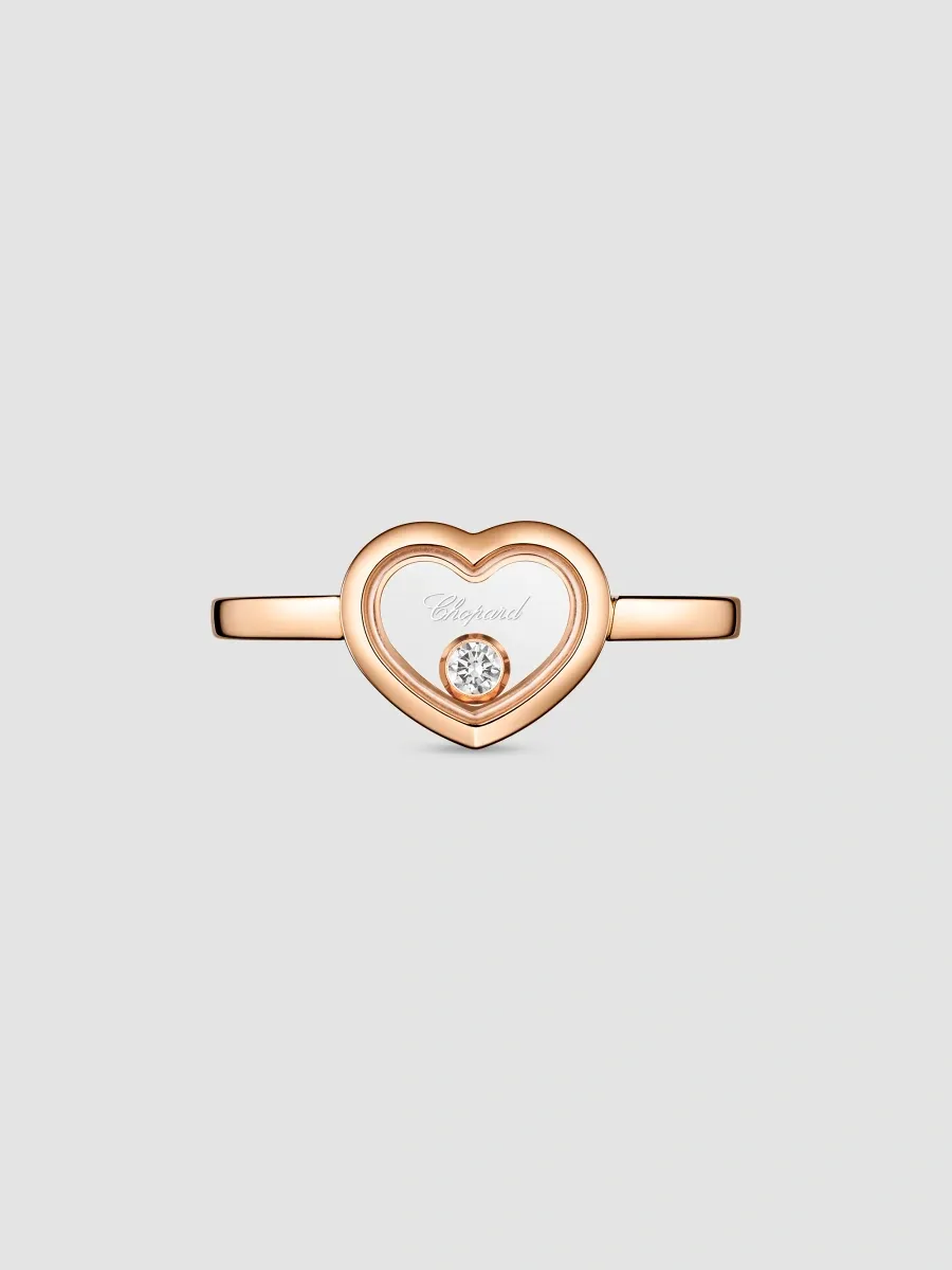 Chopard Women's Happy Diamonds Icons 18K Rose Gold & 0.05 TCW Diamond Heart Ring | Thumbnail 2