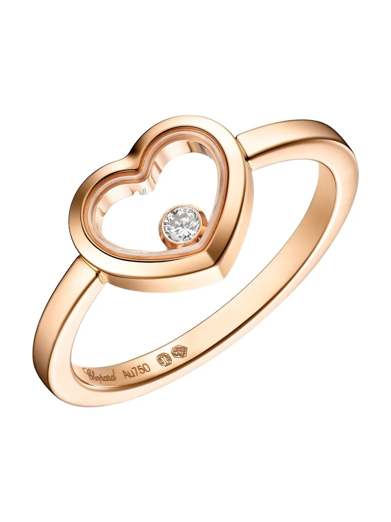 Women's Happy Diamonds Icons 18K Rose Gold & 0.05 TCW Diamond Heart Ring Women's Happy Diamonds Icons 18K Rose Gold & 0.05 TCW Diamond Heart Ring