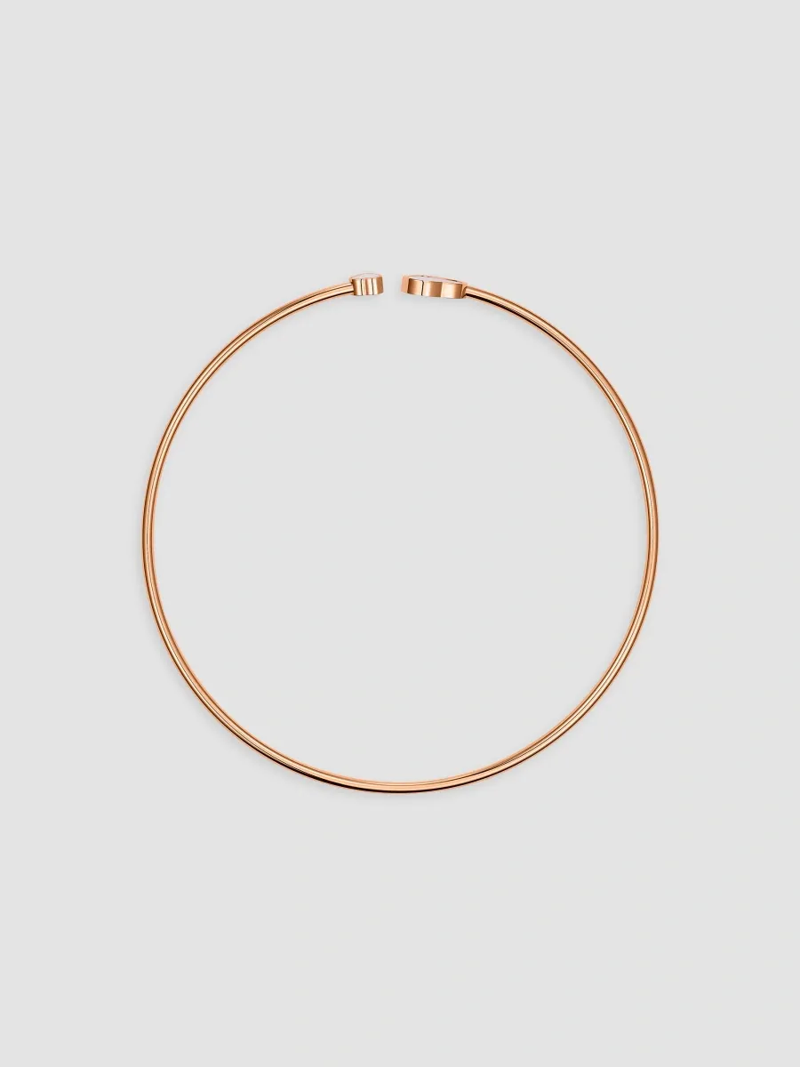 Chopard Women's Happy Diamonds Happy Hearts 18K Rose Gold, Mother-of-Pearl & 0.05 TCW Diamond Choker Necklace | Thumbnail 2