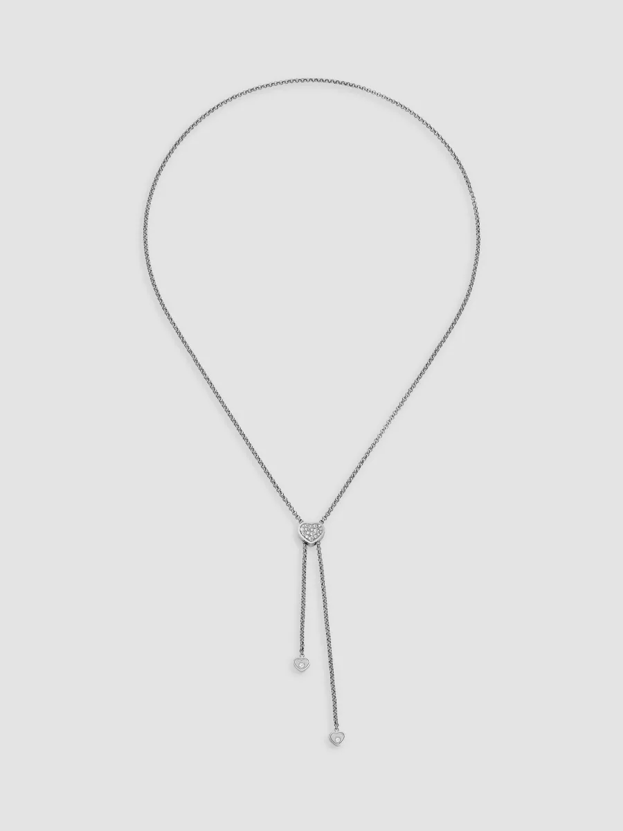 Chopard Women's My Happy Hearts 18K White Gold & 0.18 TCW Diamond Pendant Necklace | Thumbnail 2 Chopard Women's My Happy Hearts 18K White Gold & 0.18 TCW Diamond Pendant Necklace | Thumbnail 2