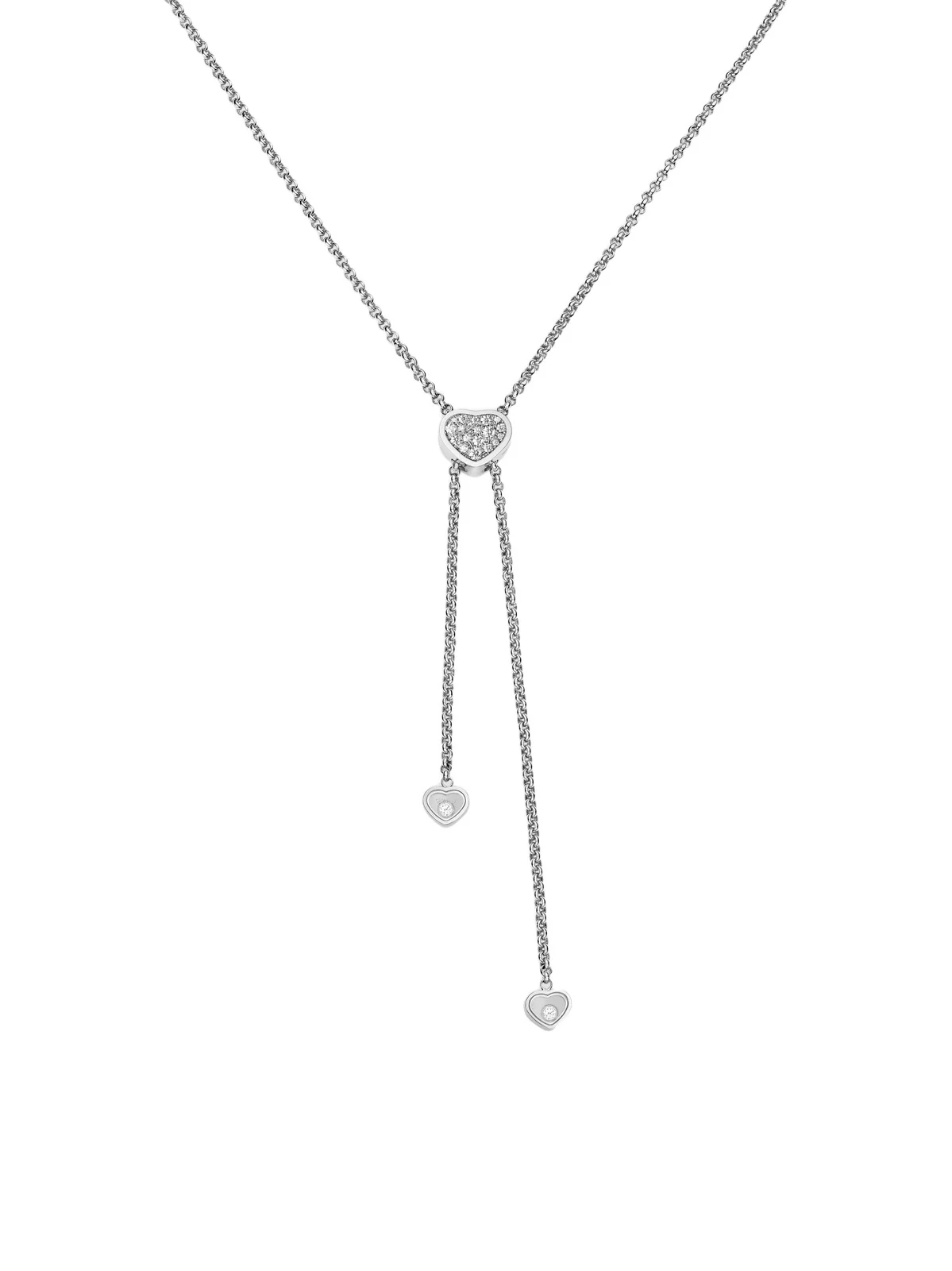 Chopard Women's My Happy Hearts 18K White Gold & 0.18 TCW Diamond Pendant Necklace