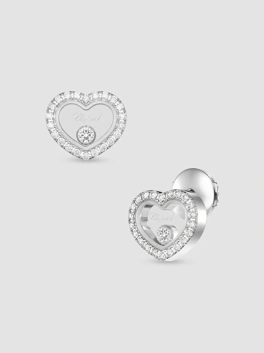 Chopard Women's Happy Diamonds Icons 18K White Gold & 0.32 TCW Diamond Stud Earrings | Thumbnail 2 Chopard Women's Happy Diamonds Icons 18K White Gold & 0.32 TCW Diamond Stud Earrings | Thumbnail 2