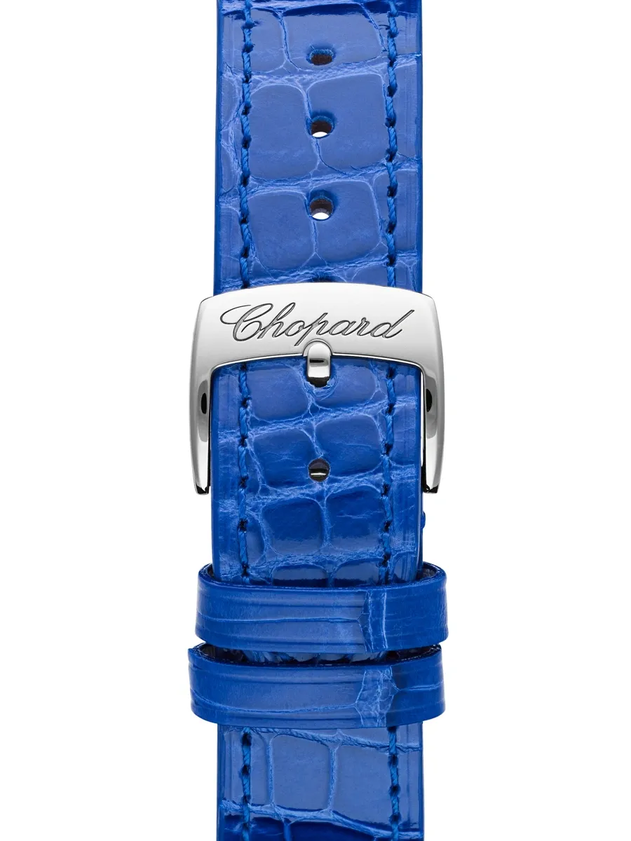 Chopard Women's Happy Sport Automatic Stainless Steel Sapphire & Diamond Leather Strap Watch | Thumbnail 4 Chopard Women's Happy Sport Automatic Stainless Steel Sapphire & Diamond Leather Strap Watch | Thumbnail 4