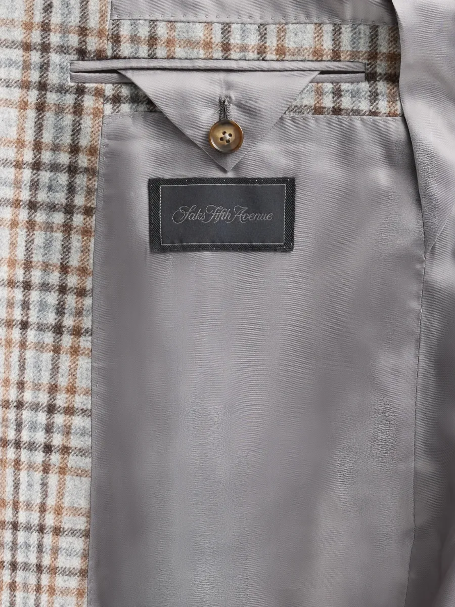 Saks Fifth Avenue Men's COLLECTION Check Wool Sport Coat | Thumbnail 6 Saks Fifth Avenue Men's COLLECTION Check Wool Sport Coat | Thumbnail 6
