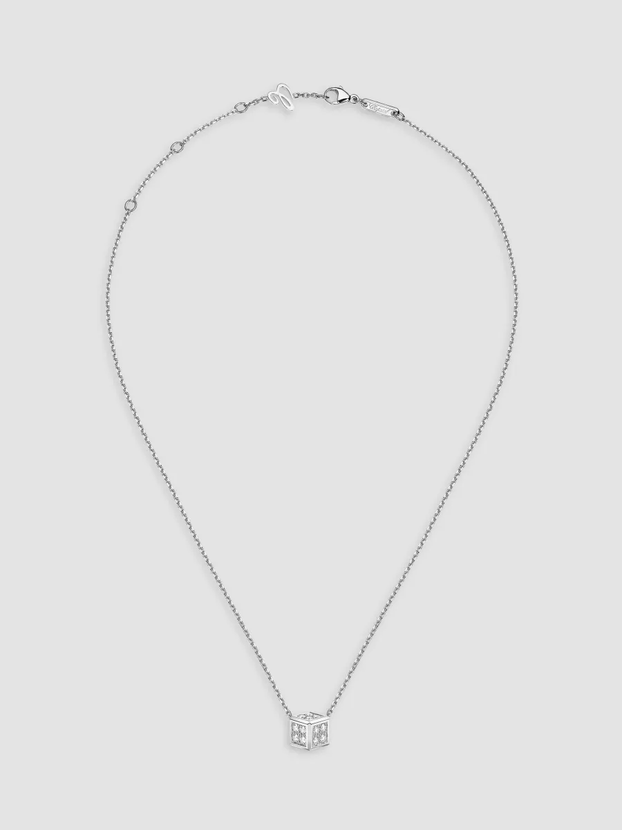 Chopard Women's Ice Cube Be Cube 18K White Gold & 0.30 TCW Pavé Diamond Pendant Necklace | Thumbnail 2 Chopard Women's Ice Cube Be Cube 18K White Gold & 0.30 TCW Pavé Diamond Pendant Necklace | Thumbnail 2
