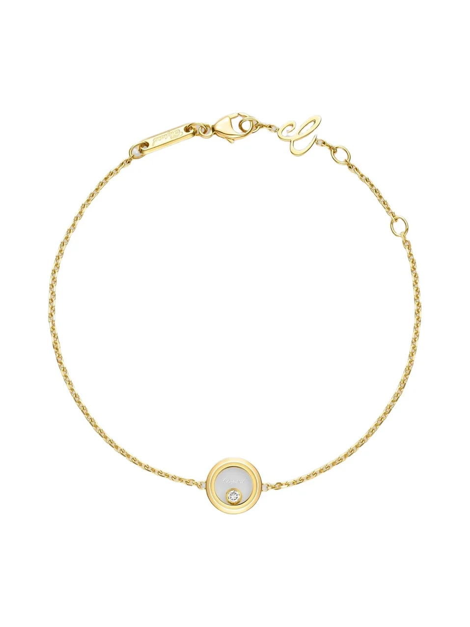 Women's Happy Diamonds Icons 18K Yellow Gold & 0.05 TCW Diamond Chain Bracelet Women's Happy Diamonds Icons 18K Yellow Gold & 0.05 TCW Diamond Chain Bracelet