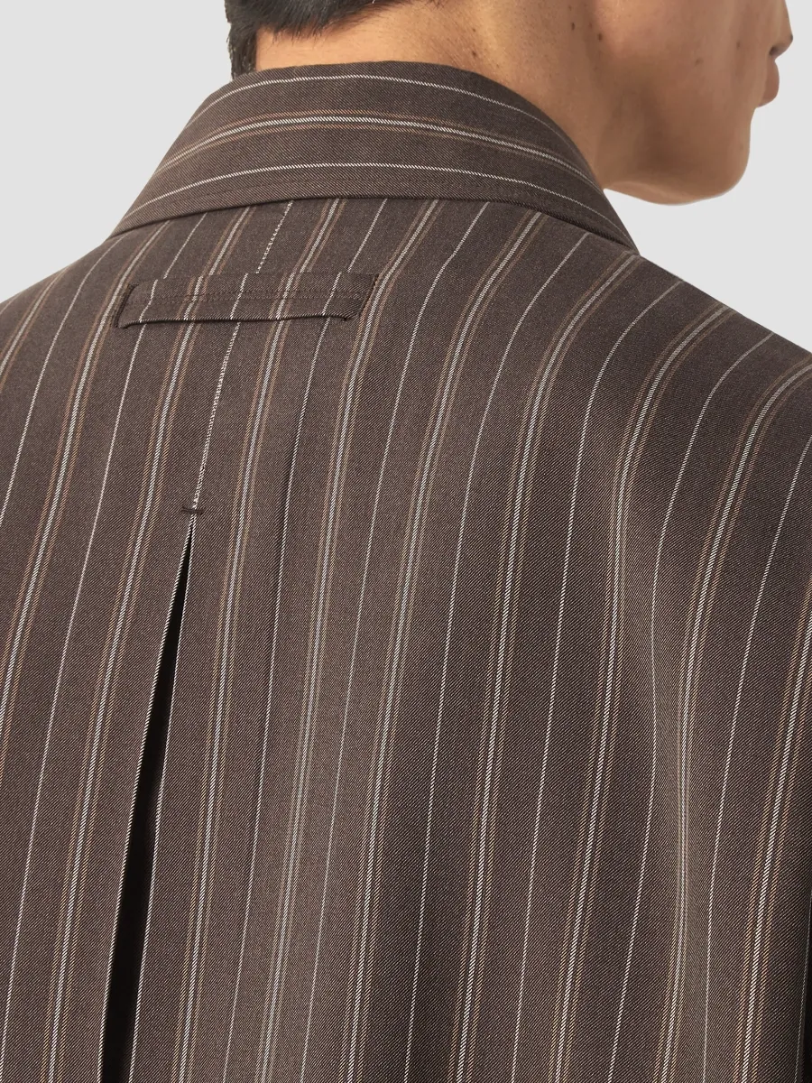 Zegna Men's Pinstriped Silk Shirt | Thumbnail 4 Zegna Men's Pinstriped Silk Shirt | Thumbnail 4