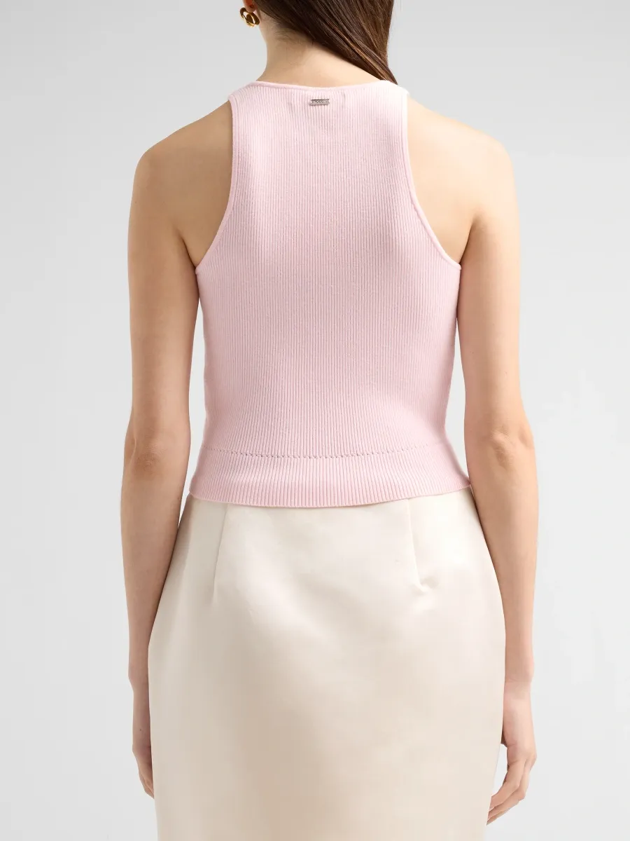 Toccin Women's Avery Rib-Knit Racerback Tank Top | Thumbnail 3
