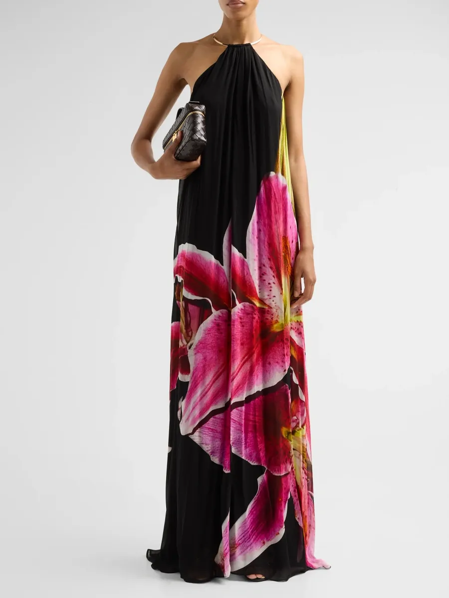 Toccin Women's Nevena Floral Print Gown | Thumbnail 2 Toccin Women's Nevena Floral Print Gown | Thumbnail 2