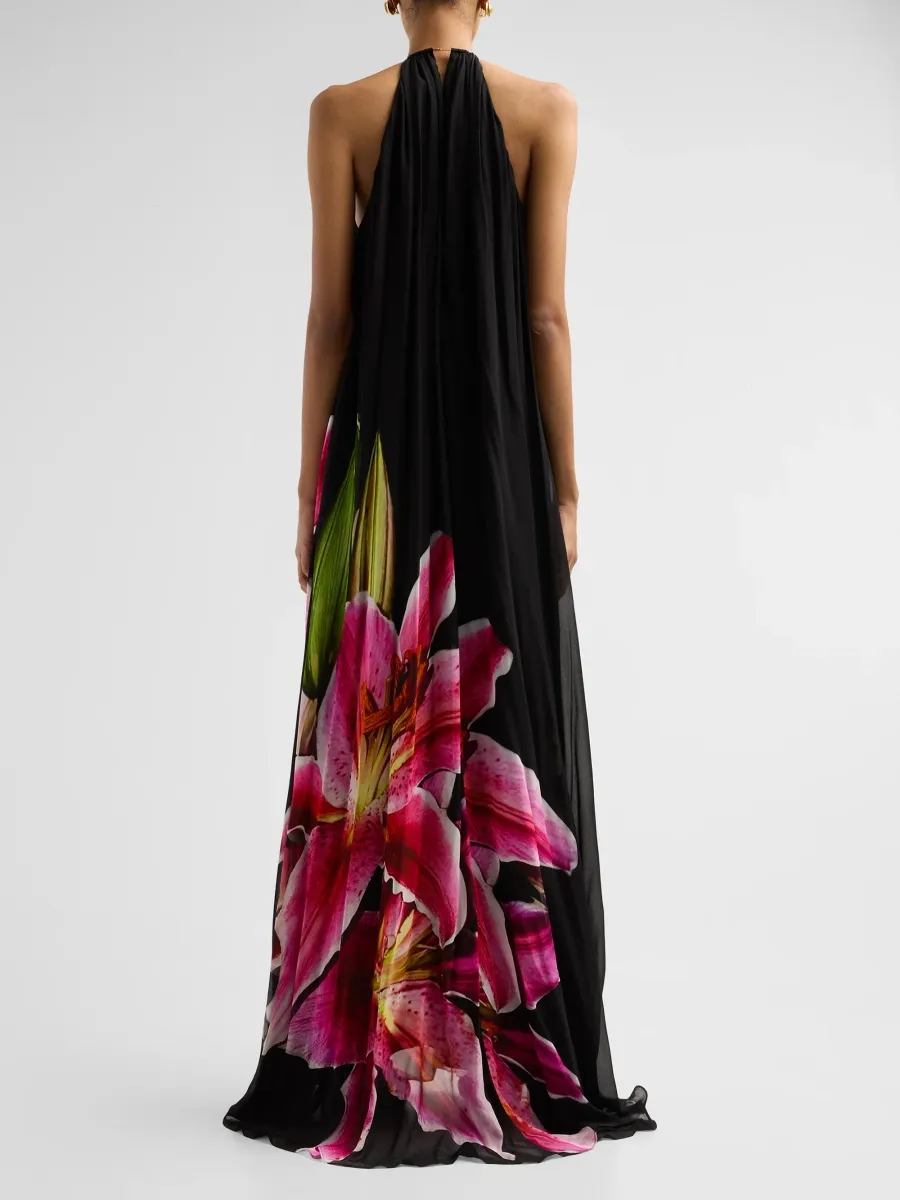 Toccin Women's Nevena Floral Print Gown | Thumbnail 3 Toccin Women's Nevena Floral Print Gown | Thumbnail 3