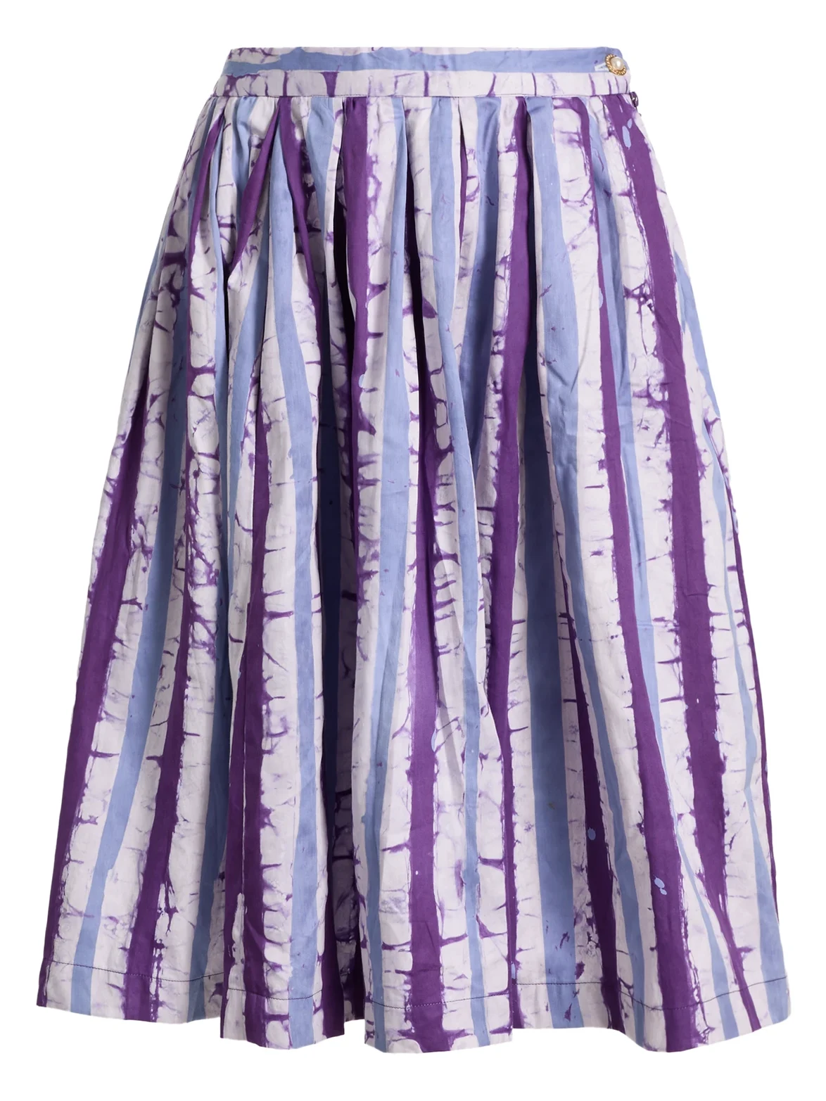 Busayo Women's Tejumola Tie-Dye Striped Cotton Midi-Skirt