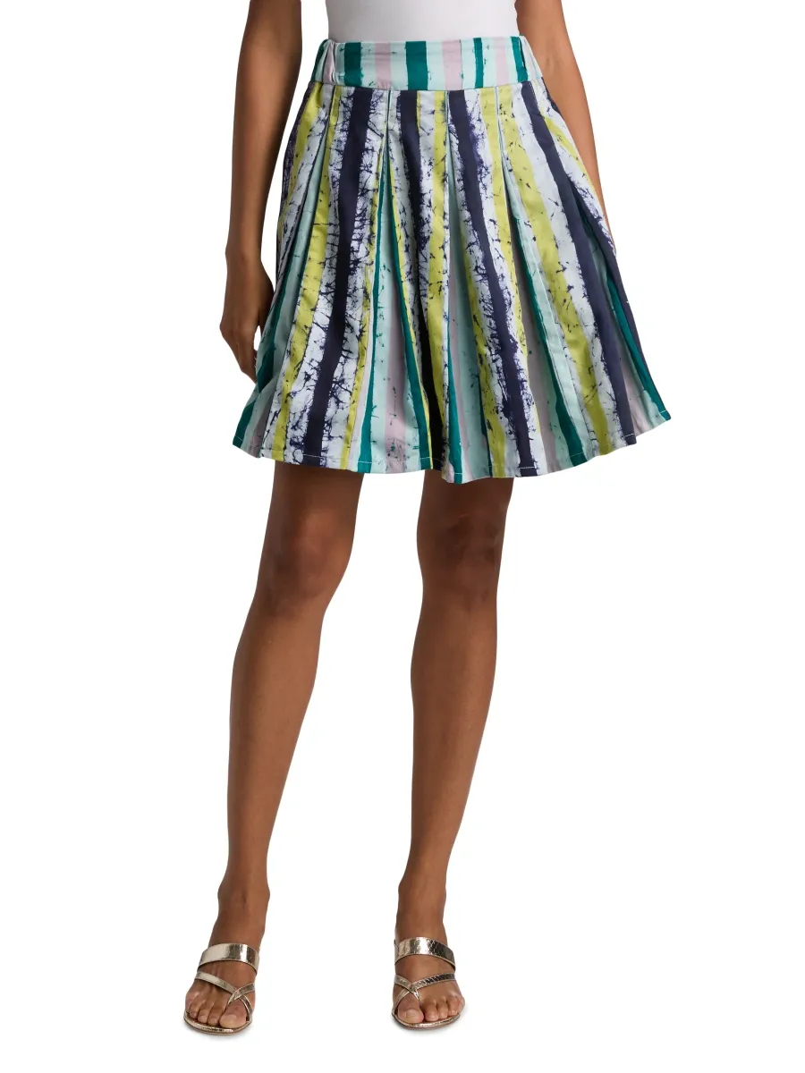 Busayo Women's Kolawole Striped Cotton Skirt | Thumbnail 3 Busayo Women's Kolawole Striped Cotton Skirt | Thumbnail 3