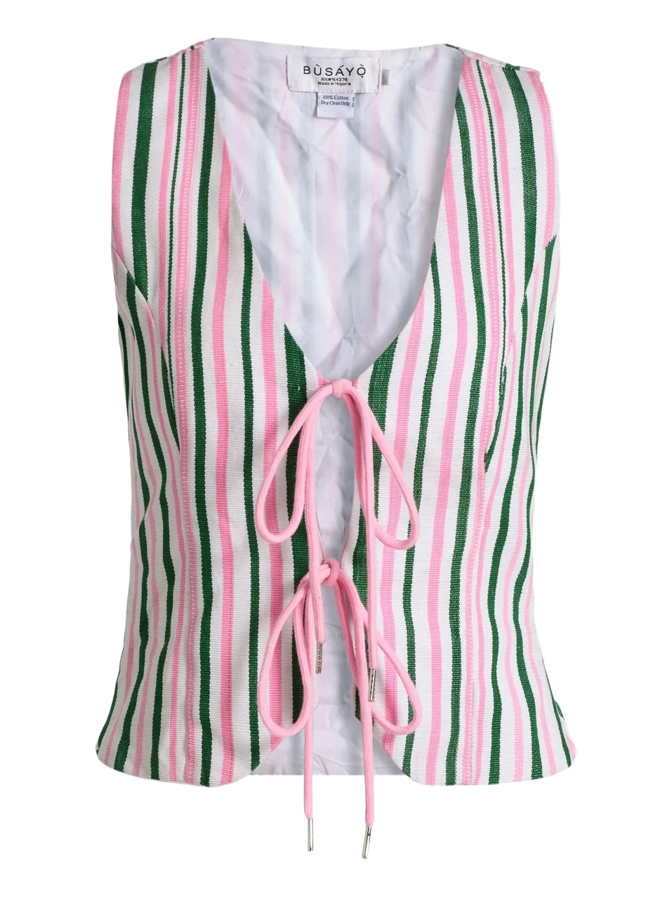 Busayo Women's Dosun Striped Double-Tie Top