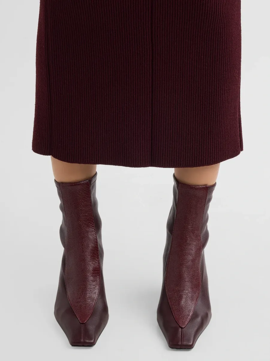 Proenza Schouler Women's Trap Stretch 60MM Lizard-Embossed Leather Ankle Boots | Thumbnail 2 Proenza Schouler Women's Trap Stretch 60MM Lizard-Embossed Leather Ankle Boots | Thumbnail 2