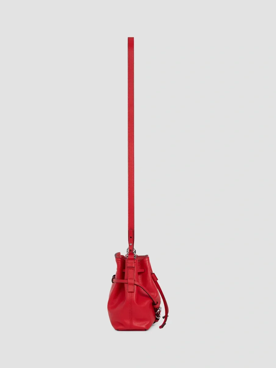 Givenchy Women's Mini Voyou Bucket Bag in Shiny Leather - Poppy Red | Thumbnail 3 Givenchy Women's Mini Voyou Bucket Bag in Shiny Leather - Poppy Red | Thumbnail 3