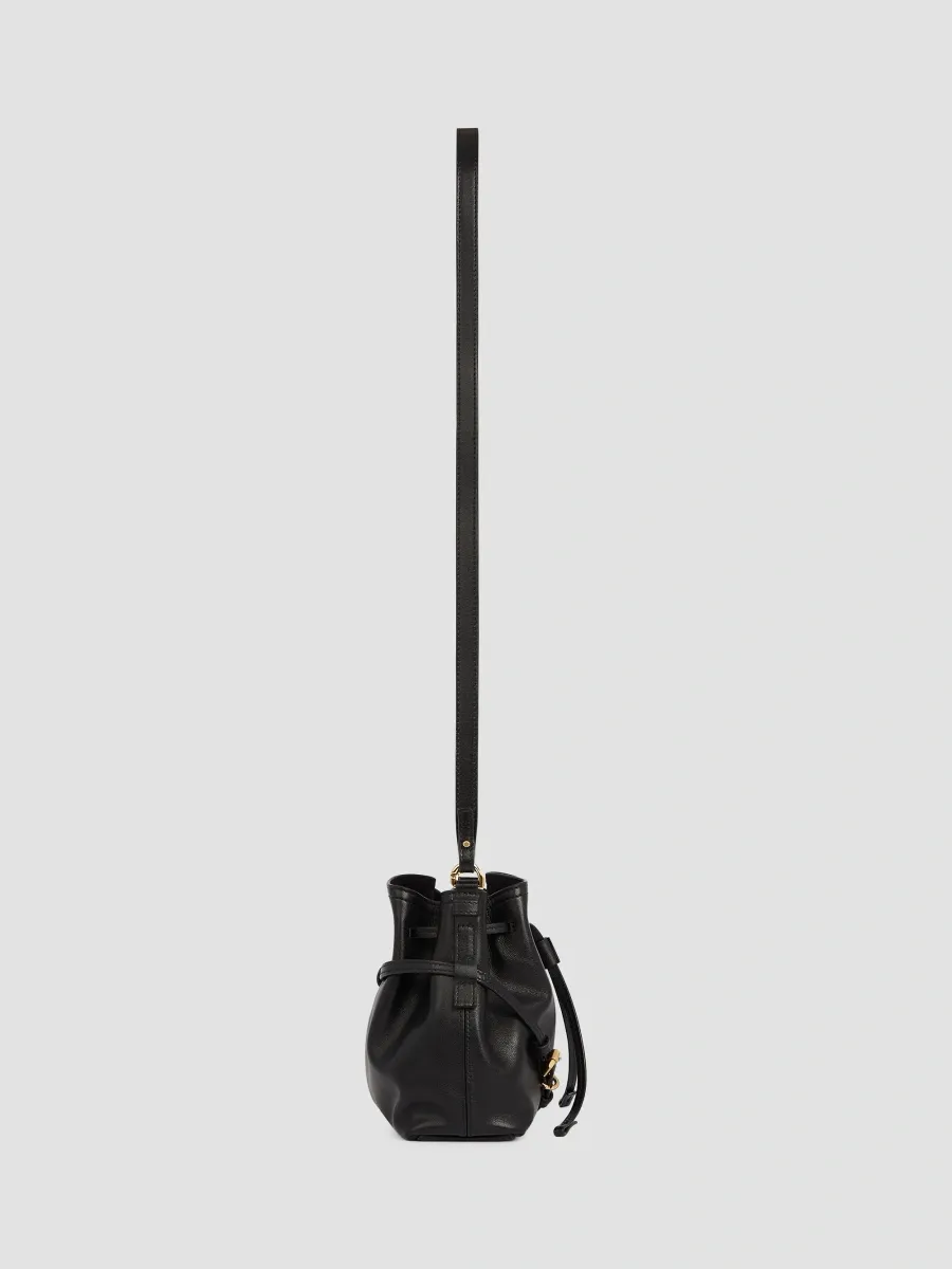 Givenchy Women's Mini Voyou Bucket bag in Shiny Leather - Black | Thumbnail 5