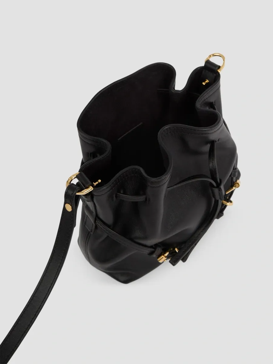 Givenchy Women's Mini Voyou Bucket bag in Shiny Leather - Black | Thumbnail 6