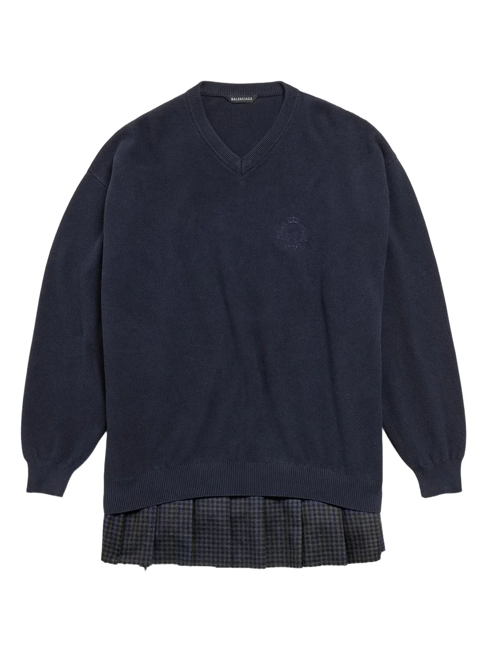 Balenciaga Women's Layered Sweater Dress