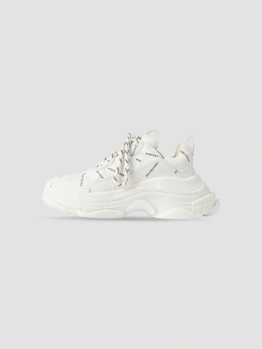 Balenciaga Women's Triple S Sneakers Allover Logo | Thumbnail 3 Balenciaga Women's Triple S Sneakers Allover Logo | Thumbnail 3