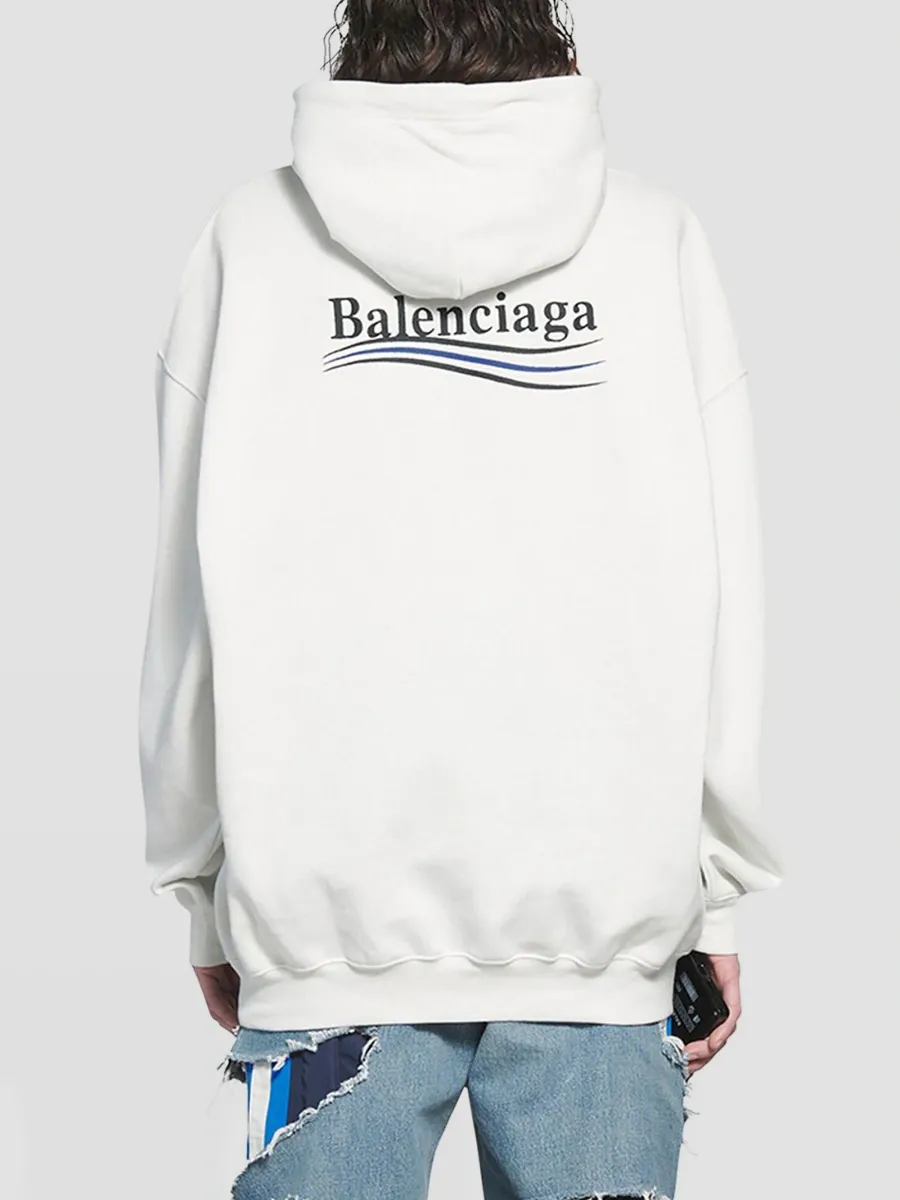 Balenciaga Women's Political Campaign Medium Fit Hoodie | Thumbnail 4 Balenciaga Women's Political Campaign Medium Fit Hoodie | Thumbnail 4