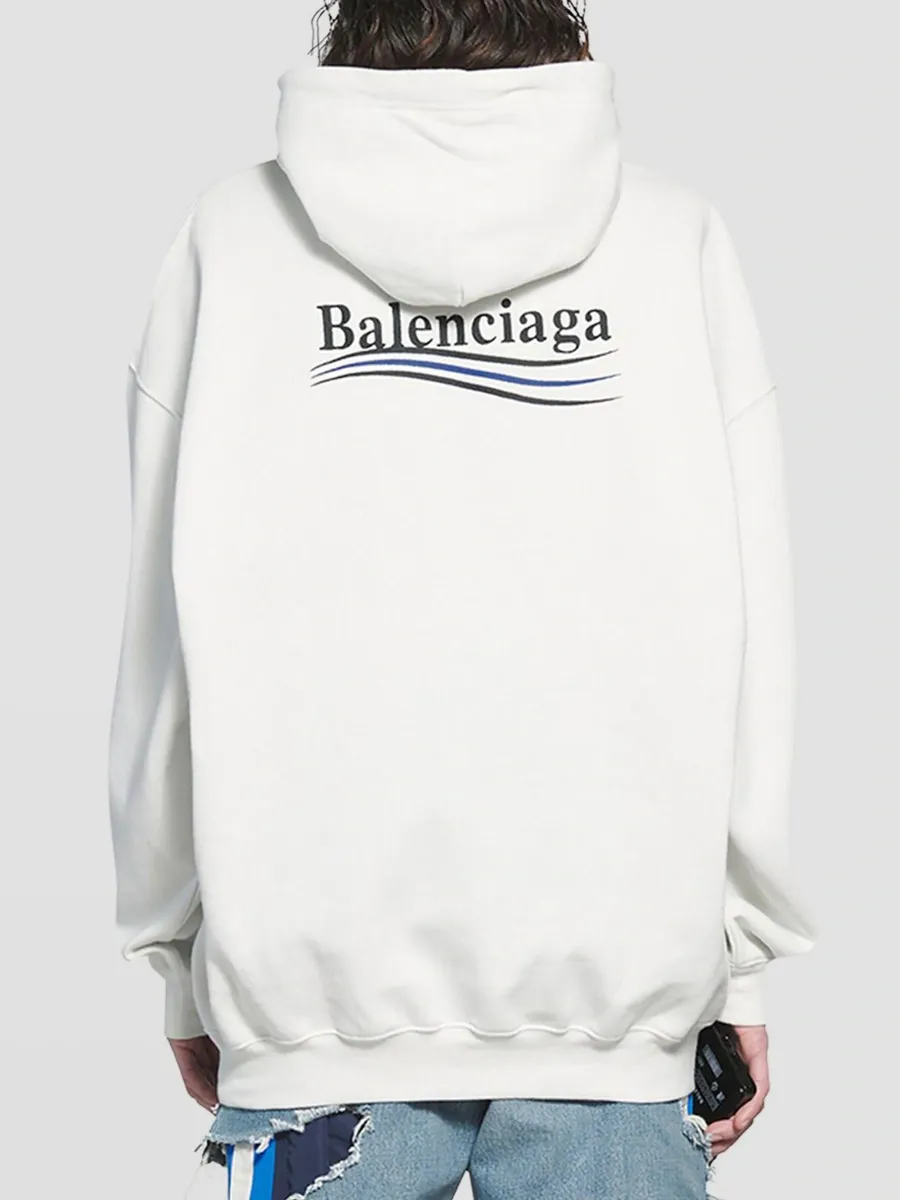 Balenciaga Women's Political Campaign Medium Fit Hoodie | Thumbnail 6 Balenciaga Women's Political Campaign Medium Fit Hoodie | Thumbnail 6