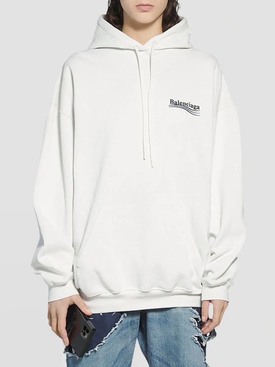 Balenciaga Women's Political Campaign Medium Fit Hoodie | Thumbnail 7 Balenciaga Women's Political Campaign Medium Fit Hoodie | Thumbnail 7