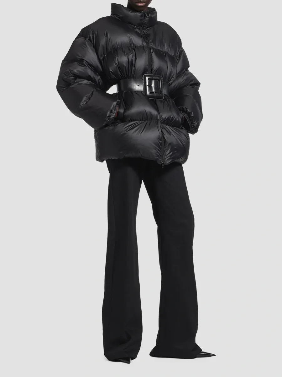 Balenciaga Women's Belted Hourglass Short Puffer | Thumbnail 2