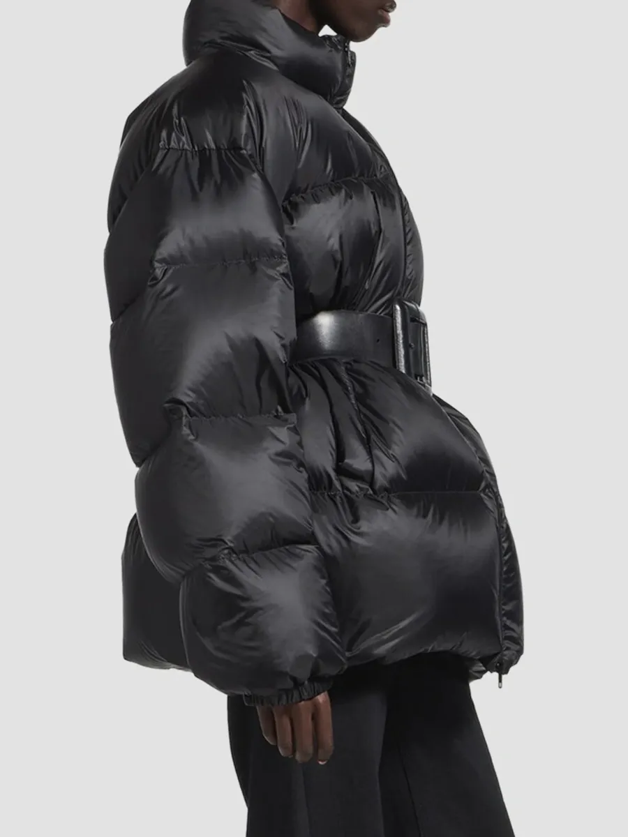 Balenciaga Women's Belted Hourglass Short Puffer | Thumbnail 4