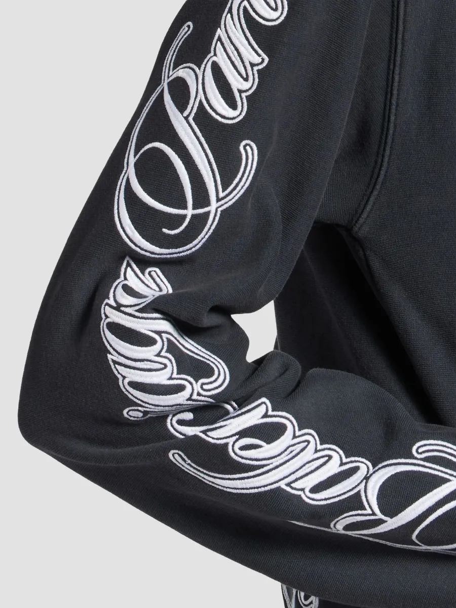Balenciaga Women's Cursive Zip-up Hoodie Regular Fit | Thumbnail 6