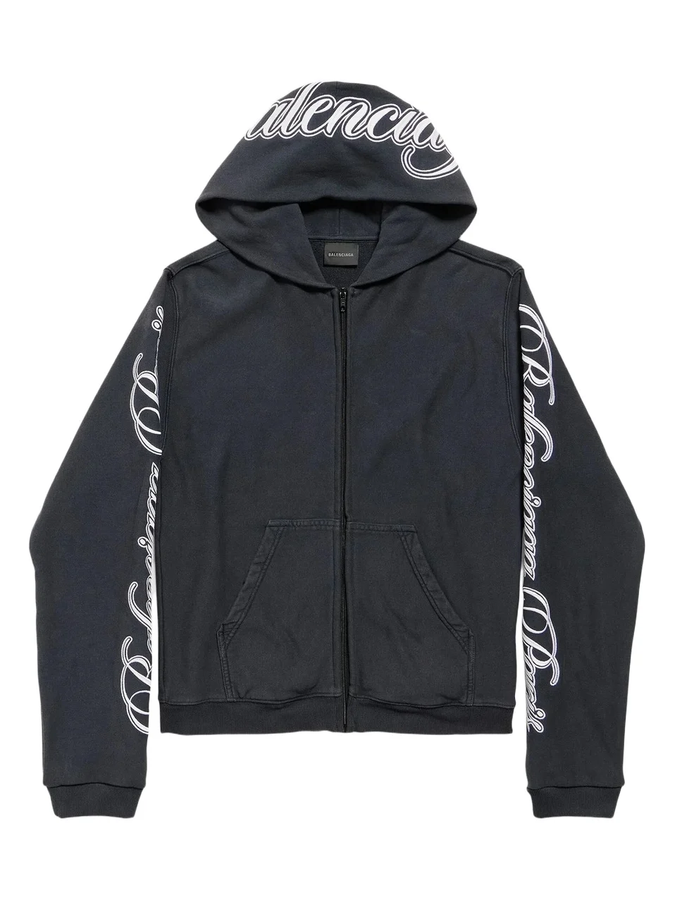 Women's Cursive Zip-up Hoodie Regular Fit Women's Cursive Zip-up Hoodie Regular Fit