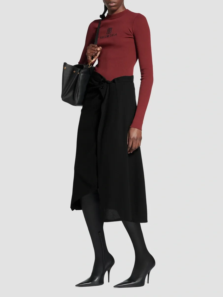 Balenciaga Women's Draped Tailored Skirt | Thumbnail 2 Balenciaga Women's Draped Tailored Skirt | Thumbnail 2