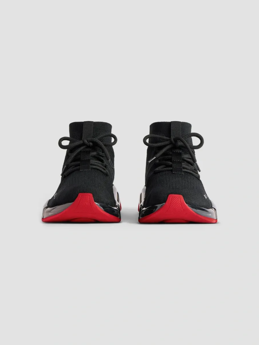Balenciaga Men's Speed 2.0 Lace Up Full Clear Sole Recycled Knit Sneakers | Thumbnail 3 Balenciaga Men's Speed 2.0 Lace Up Full Clear Sole Recycled Knit Sneakers | Thumbnail 3