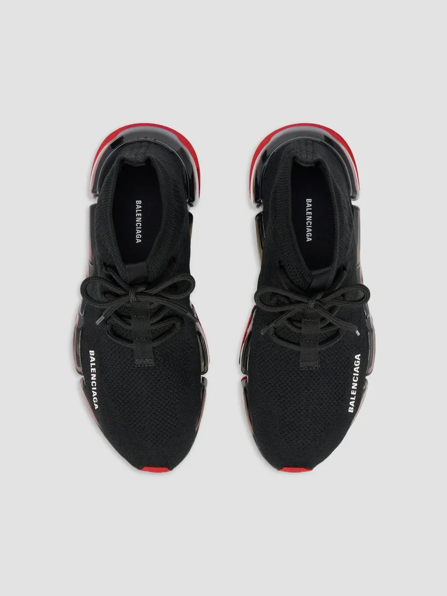 Balenciaga Men's Speed 2.0 Lace Up Full Clear Sole Recycled Knit Sneakers | Thumbnail 6 Balenciaga Men's Speed 2.0 Lace Up Full Clear Sole Recycled Knit Sneakers | Thumbnail 6
