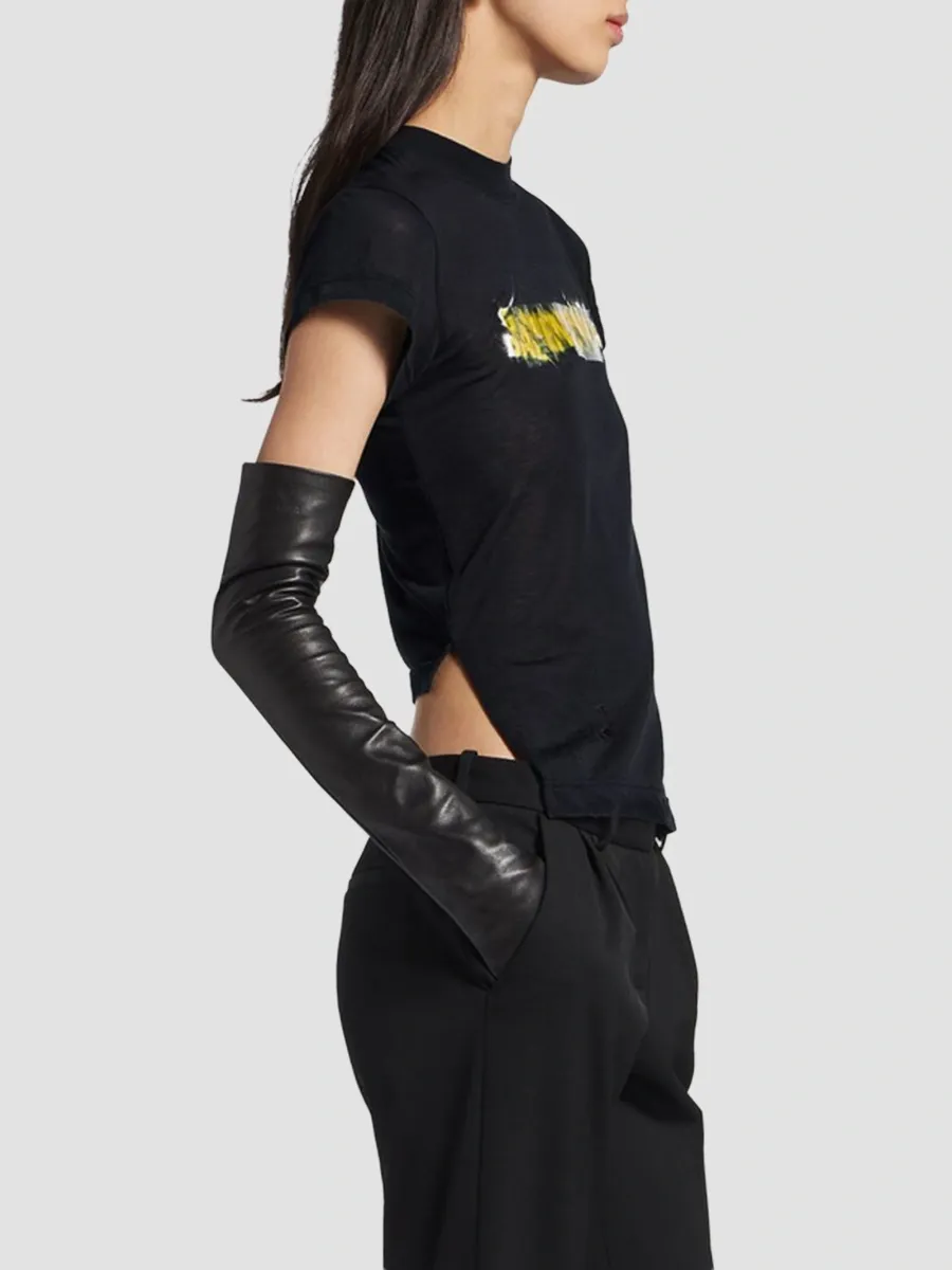 Balenciaga Women's Messy Spray Chopped Back T-Shirt | Thumbnail 4 Balenciaga Women's Messy Spray Chopped Back T-Shirt | Thumbnail 4