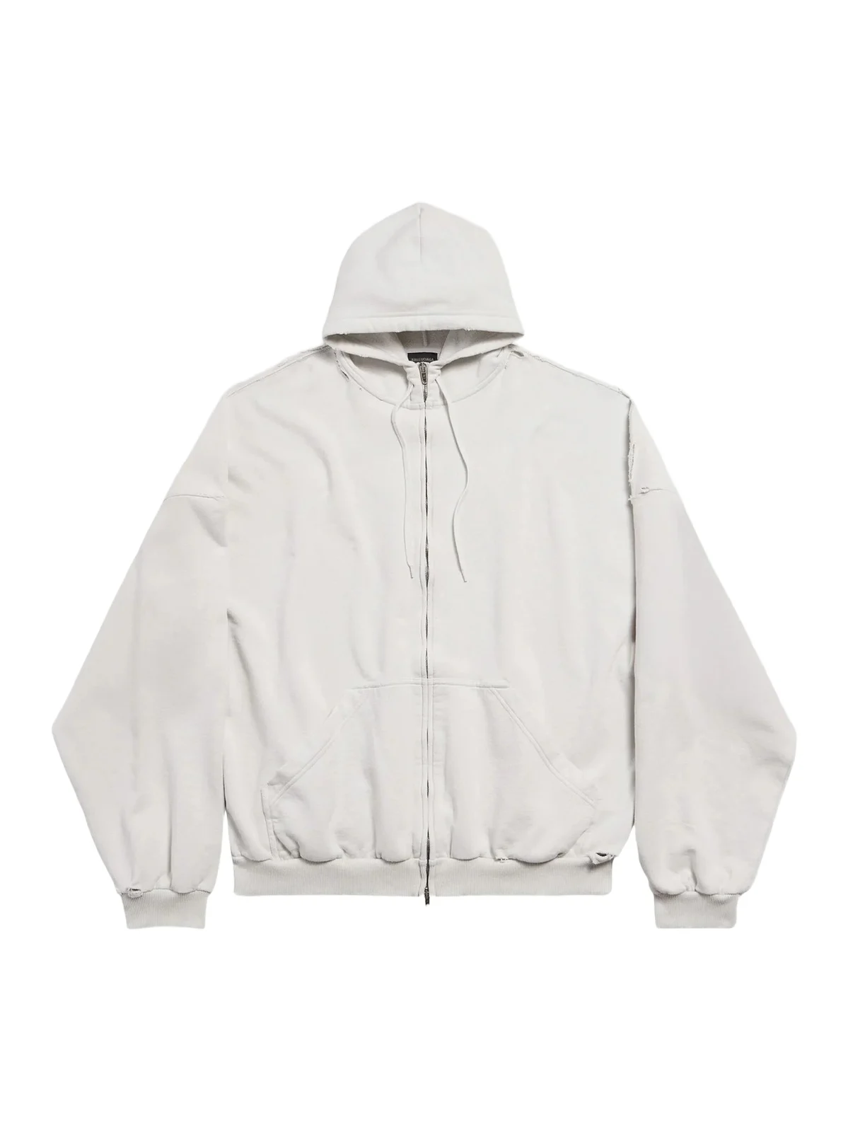 Balenciaga Men's Security Tape Logo Zip-Up Hoodie