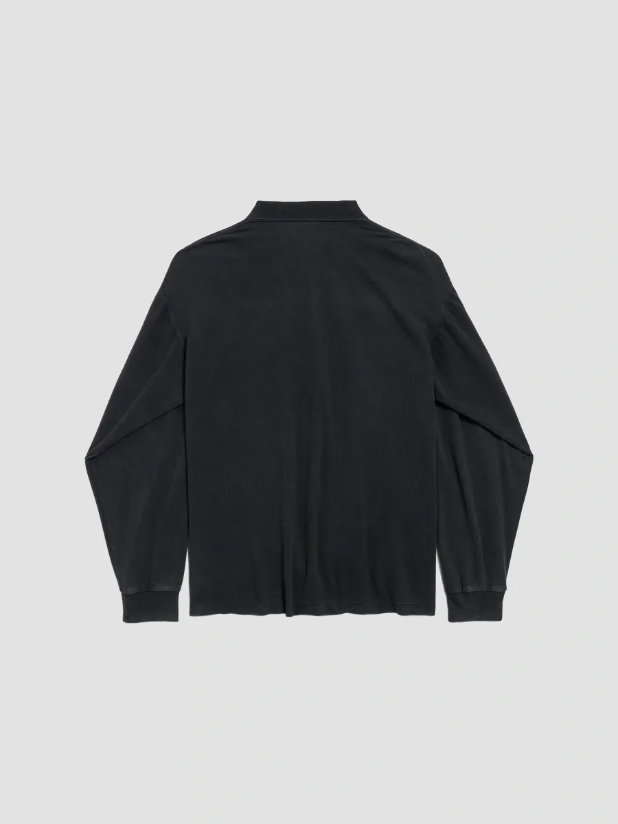 Balenciaga Men's Laurel Classic Long Sleeve Regular Polo Shirt | Thumbnail 6 Balenciaga Men's Laurel Classic Long Sleeve Regular Polo Shirt | Thumbnail 6