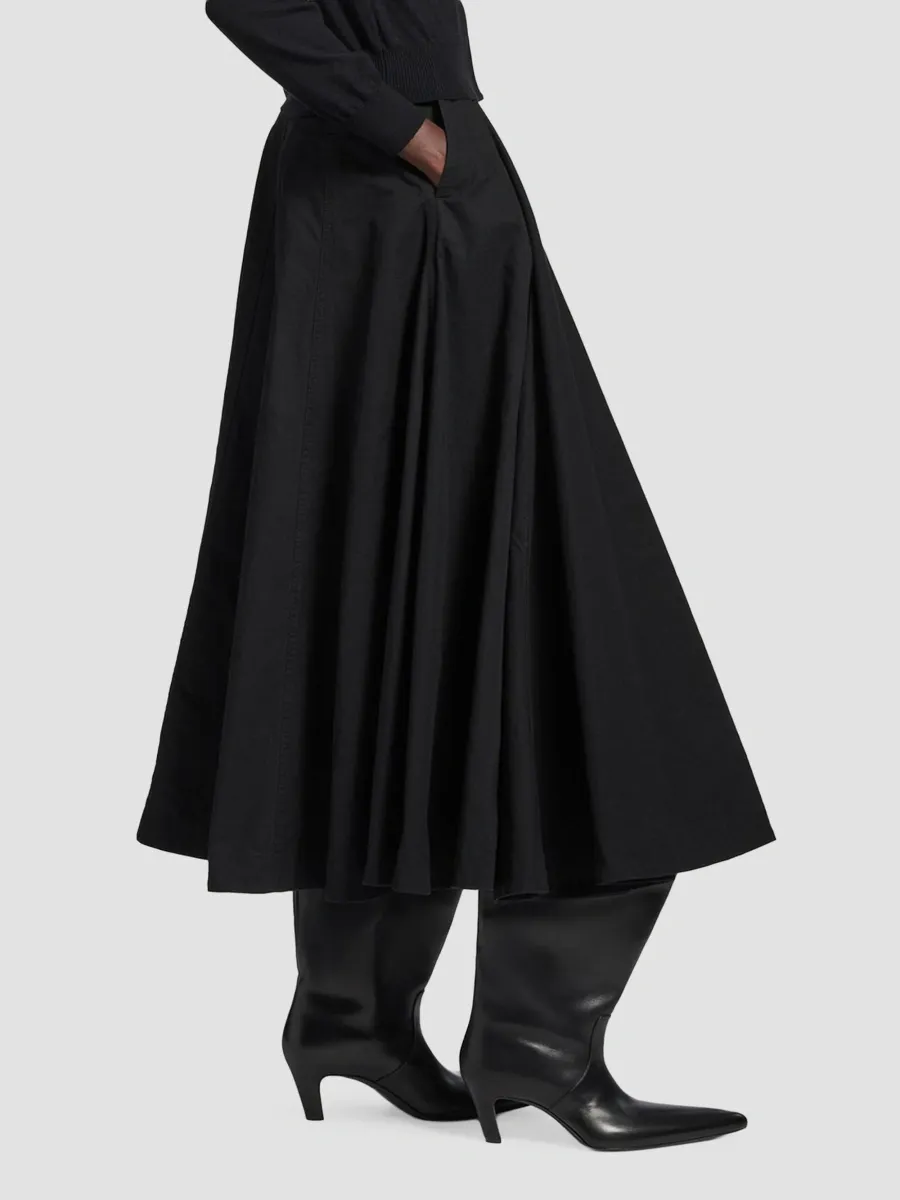 Balenciaga Women's Godet Maxi Skirt | Thumbnail 4