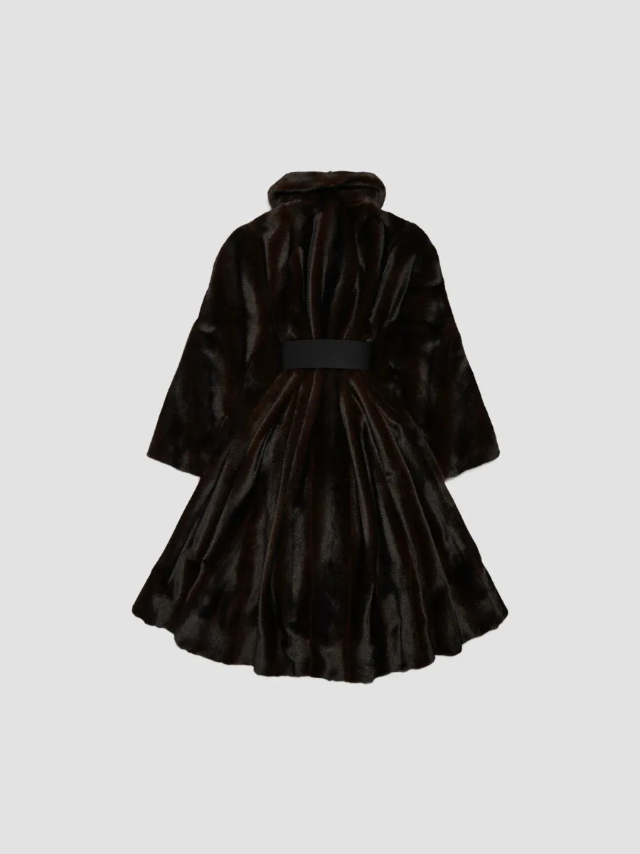 Balenciaga Women's A-Line Faux-Fur Coat | Thumbnail 2 Balenciaga Women's A-Line Faux-Fur Coat | Thumbnail 2