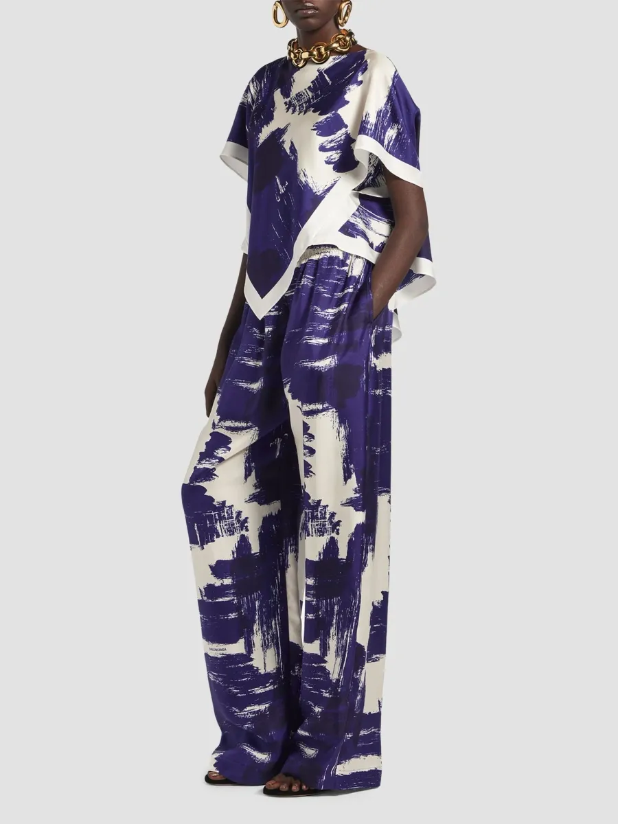 Balenciaga Women's Paintbrush Cape Top | Thumbnail 2