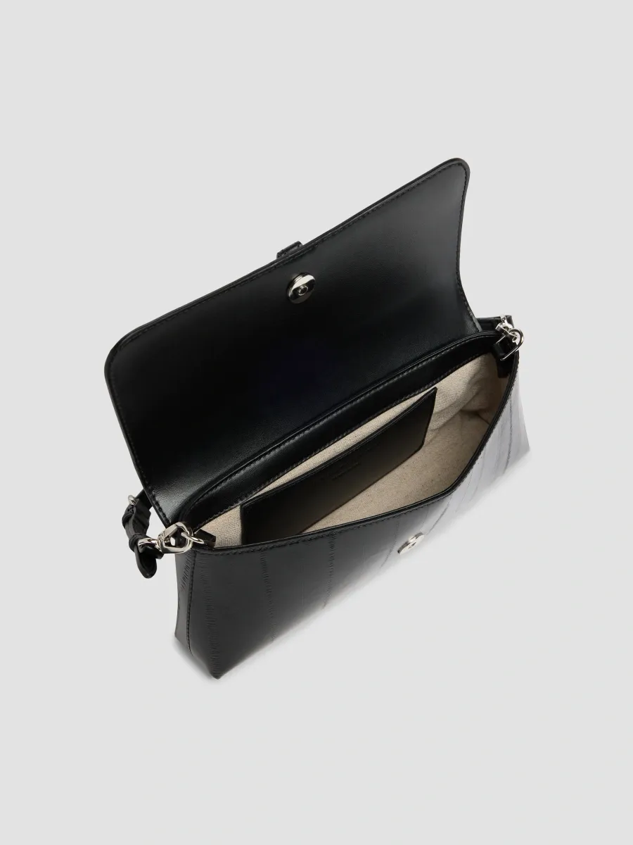 Stella McCartney Women's Ryder Padlock Faux Eel Leather Convertible Pochette | Thumbnail 4 Stella McCartney Women's Ryder Padlock Faux Eel Leather Convertible Pochette | Thumbnail 4